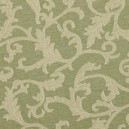 COURTYARD, OLIVE / NATURAL, 6'-7" X 6'-7" Round, Area Rug, CY2653-1E06-7R
