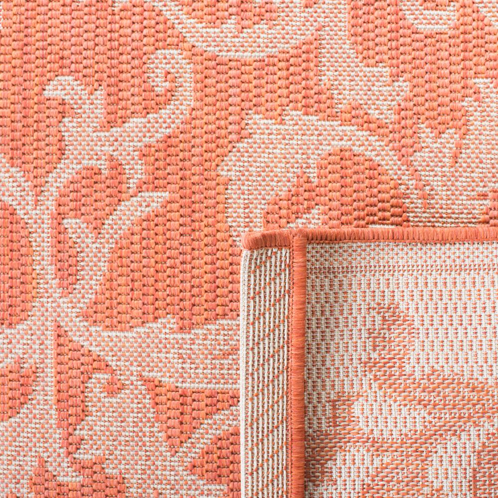 COURTYARD, TERRACOTTA / NATURAL, 5'-3" X 7'-7", Area Rug, CY2653-3202-5