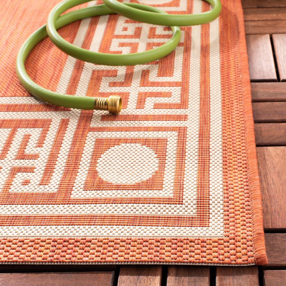 COURTYARD, RUST / SAND, 5'-3" X 7'-7", Area Rug, CY5143A-5