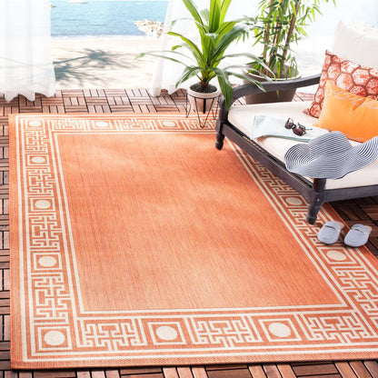 COURTYARD, RUST / SAND, 5'-3" X 7'-7", Area Rug, CY5143A-5