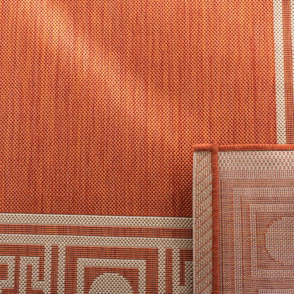 COURTYARD, RUST / SAND, 5'-3" X 7'-7", Area Rug, CY5143A-5