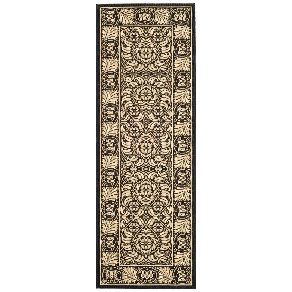 COURTYARD, BLACK / SAND, 2'-3" X 6'-7", Area Rug, CY5146D-27