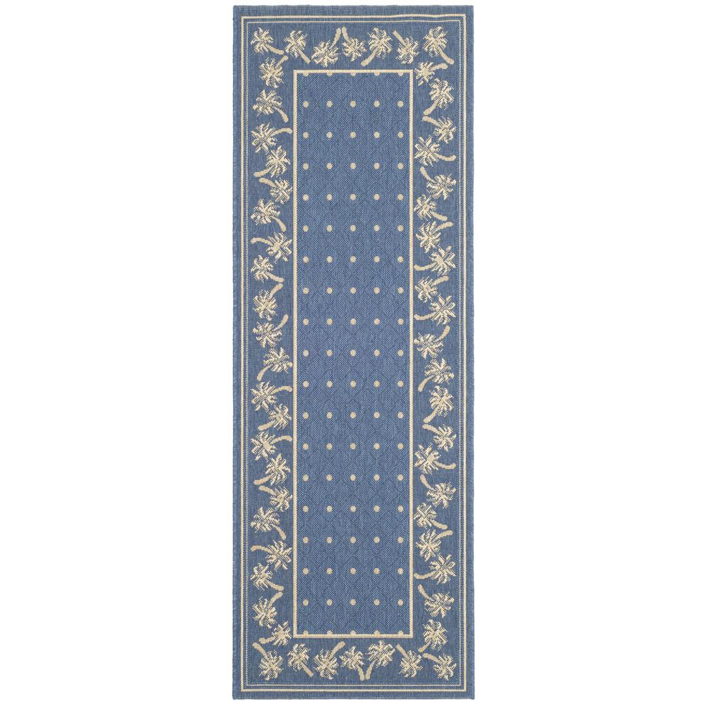 COURTYARD, BLUE / IVORY, 2'-3" X 6'-7", Area Rug, CY5148C-27
