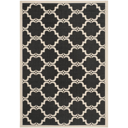 COURTYARD, BLACK / BEIGE, 6'-7" X 9'-6", Area Rug, CY6009-226-6