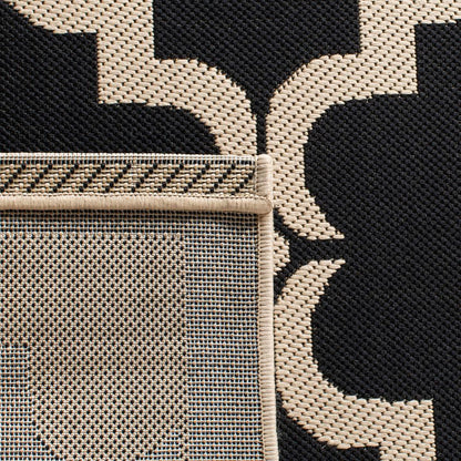 COURTYARD, BLACK / BEIGE, 6'-7" X 9'-6", Area Rug, CY6009-226-6