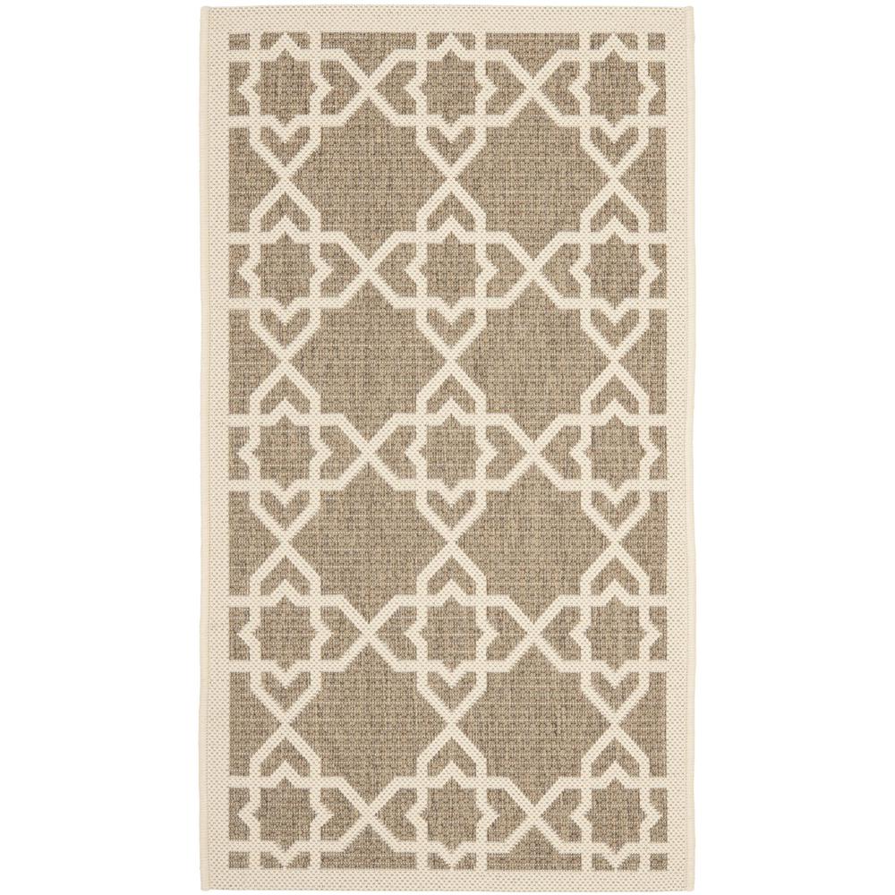 COURTYARD, BROWN / BEIGE, 2' X 3'-7", Area Rug, CY6032-242-2