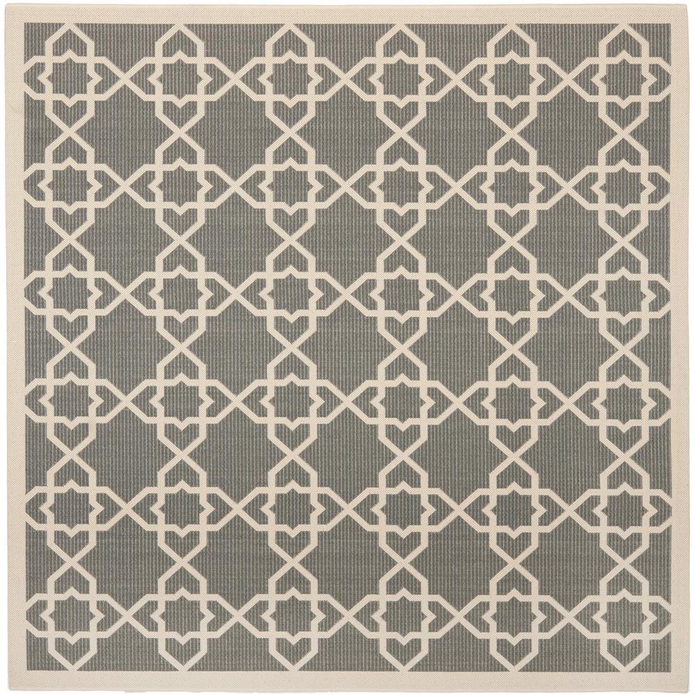 COURTYARD, GREY / BEIGE, 6'-7" X 6'-7" Square, Area Rug, CY6032-246-7SQ