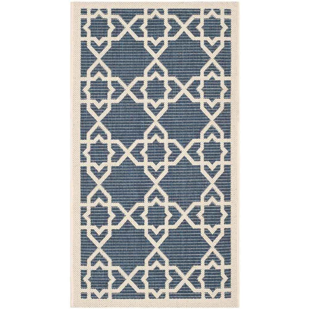 COURTYARD, NAVY / BEIGE, 2'-7" X 5', Area Rug, CY6032-268-3