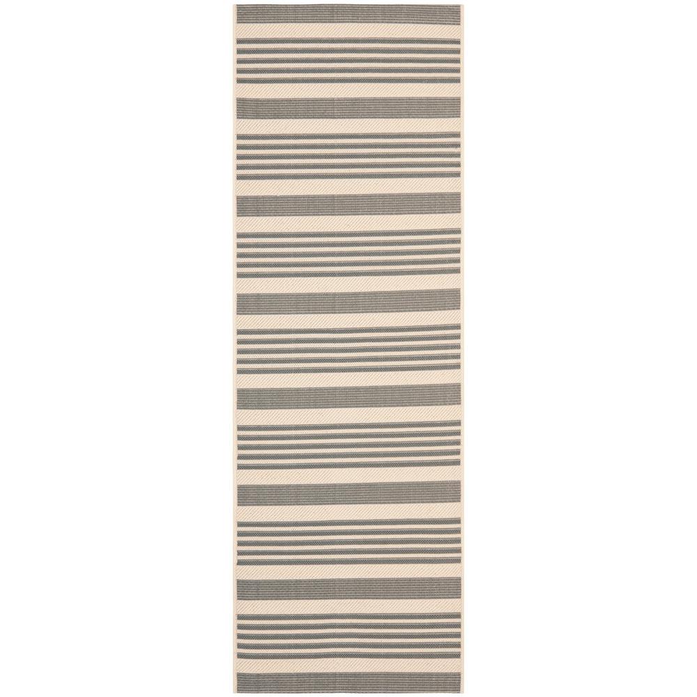 COURTYARD, GREY / BONE, 2'-3" X 10', Area Rug, CY6062-236-210