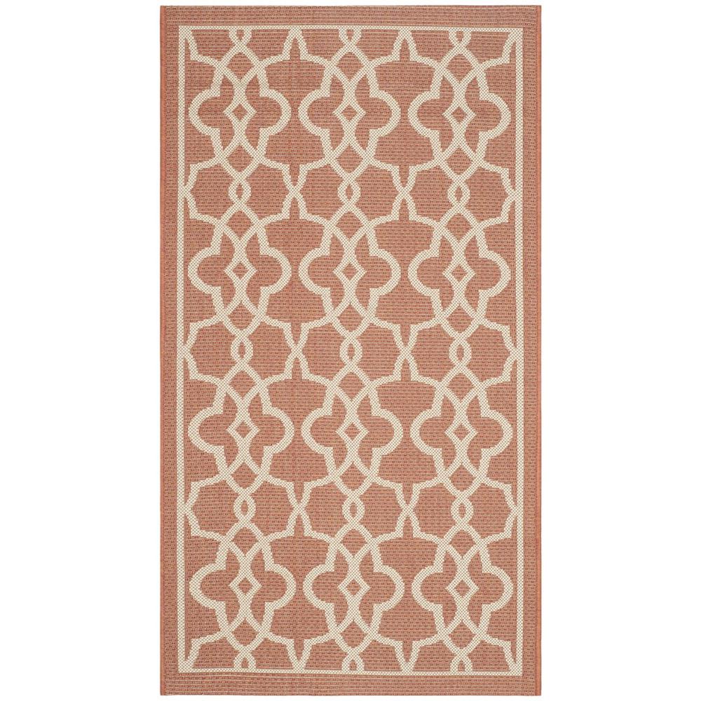 COURTYARD, TERRACOTTA / BEIGE, 2' X 3'-7", Area Rug, CY6071-241-2