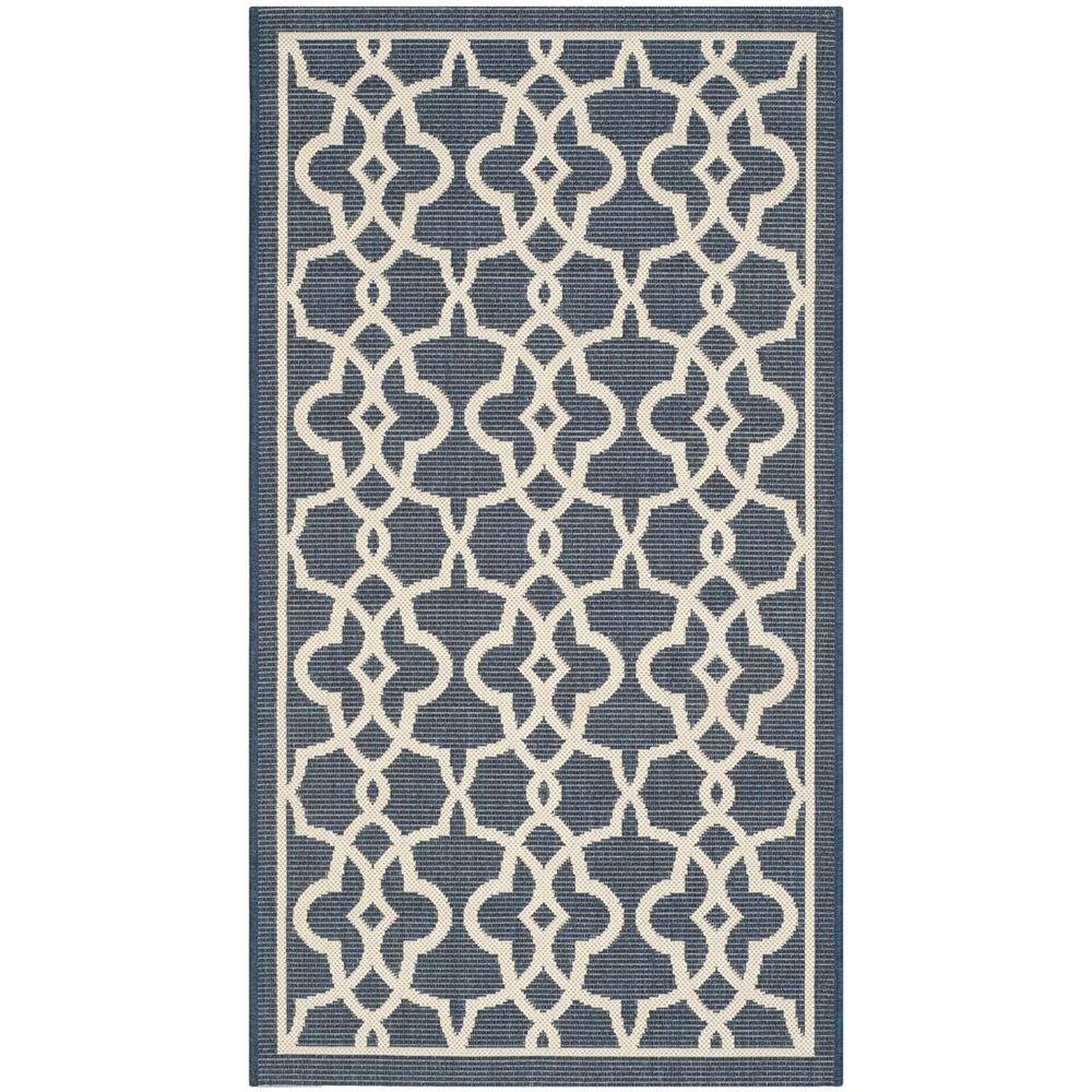COURTYARD, NAVY / BEIGE, 2' X 3'-7", Area Rug, CY6071-268-2