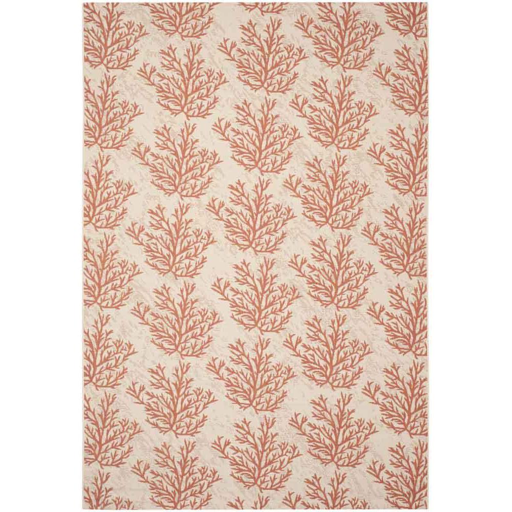 COURTYARD, BEIGE / TERRACOTTA, 6'-7" X 9'-6", Area Rug, CY6210-231-6