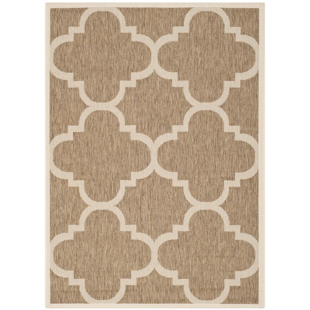 COURTYARD, BROWN, 4' X 5'-7", Area Rug