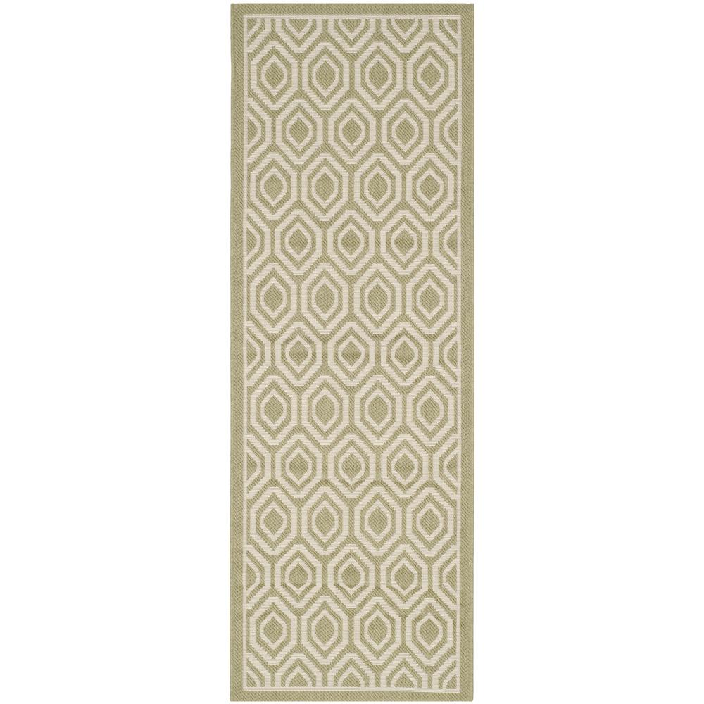 COURTYARD, GREEN / BEIGE, 2'-3" X 6'-7", Area Rug, CY6902-244-27