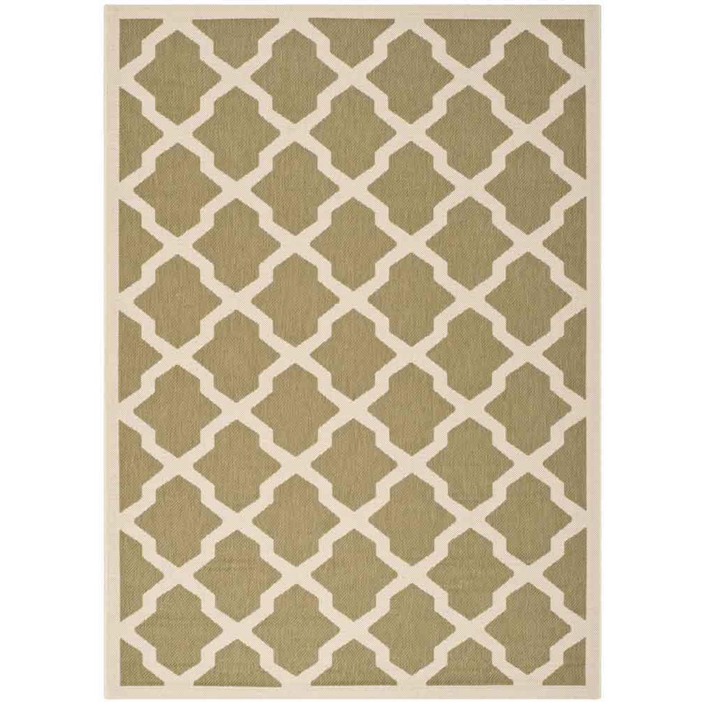 COURTYARD, GREEN / BEIGE, 5'-3" X 7'-7", Area Rug, CY6903-244-5