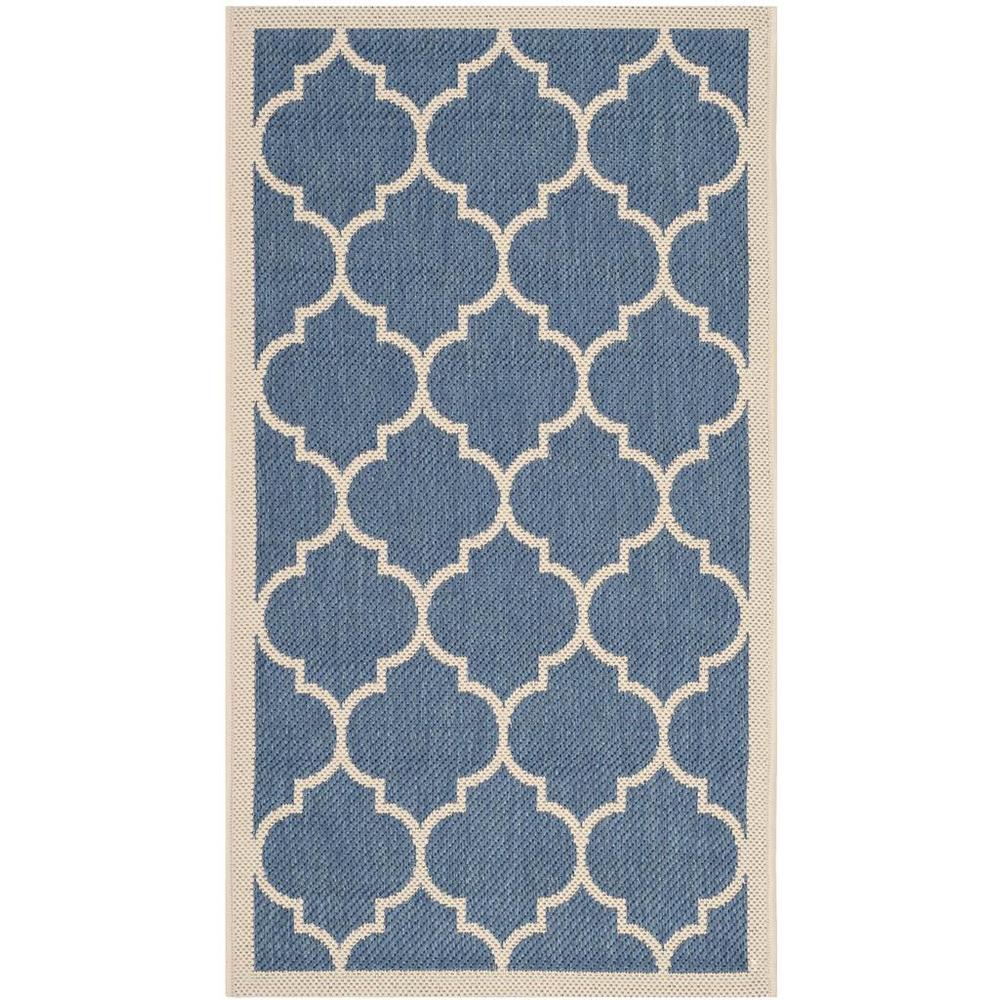 COURTYARD, BLUE / BEIGE, 2' X 3'-7", Area Rug, CY6914-243-2