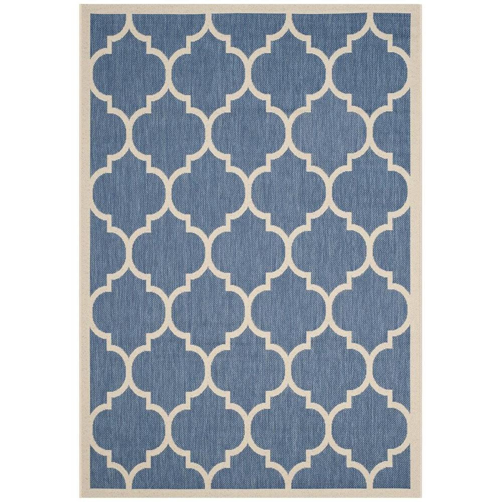 COURTYARD, BLUE / BEIGE, 5'-3" X 7'-7", Area Rug, CY6914-243-5