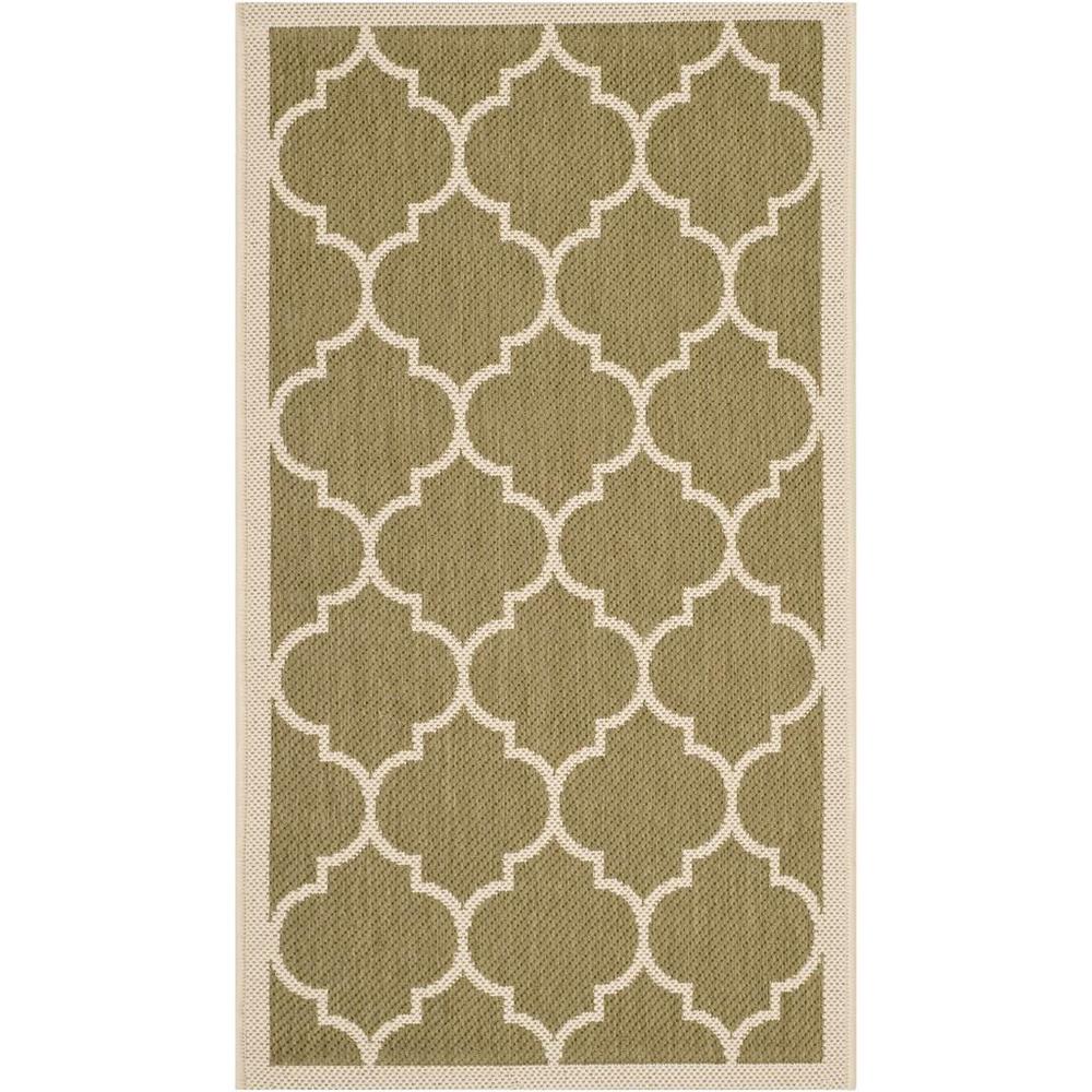 COURTYARD, GREEN / BEIGE, 2' X 3'-7", Area Rug, CY6914-244-2