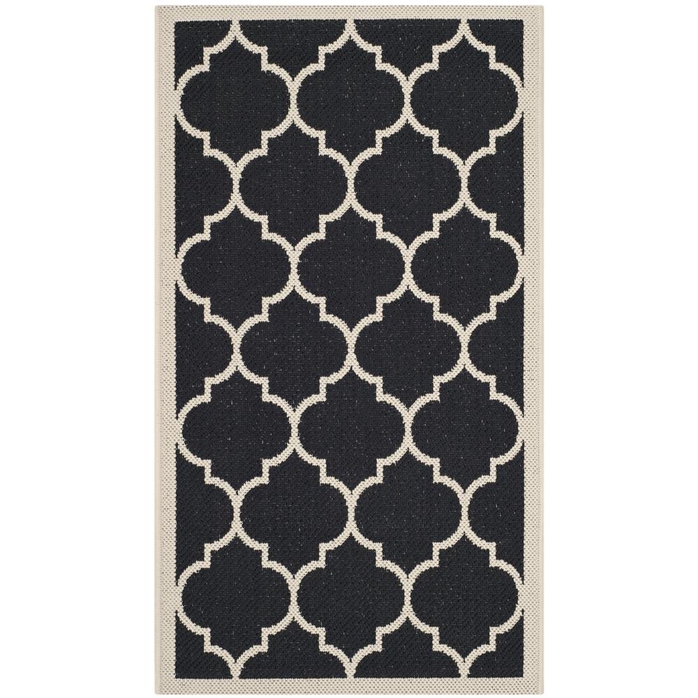 COURTYARD, BLACK / BEIGE, 2' X 3'-7", Area Rug, CY6914-266-2