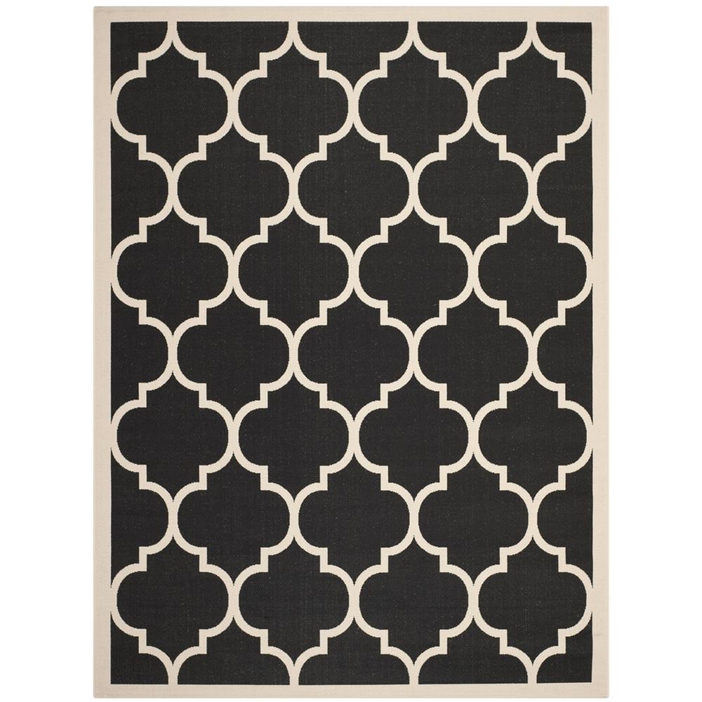 COURTYARD, BLACK / BEIGE, 8' X 11', Area Rug, CY6914-266-8