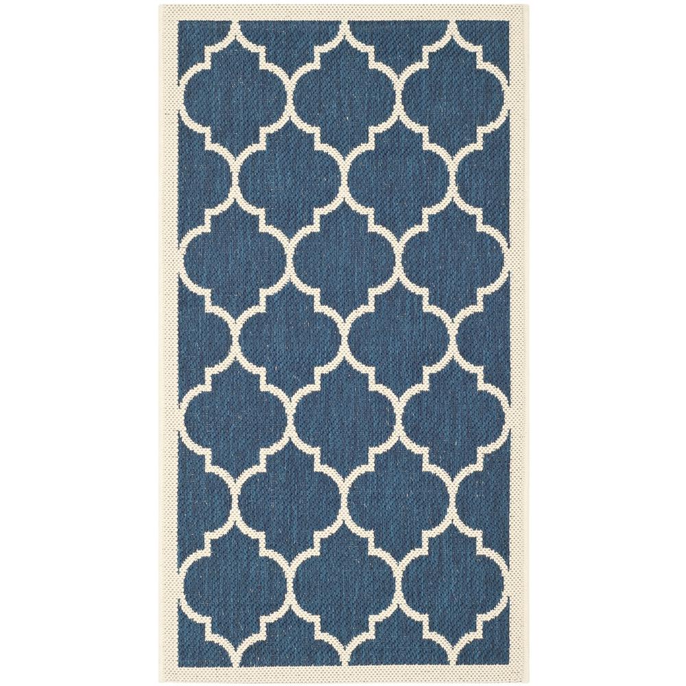 COURTYARD, NAVY / BEIGE, 2' X 3'-7", Area Rug, CY6914-268-2