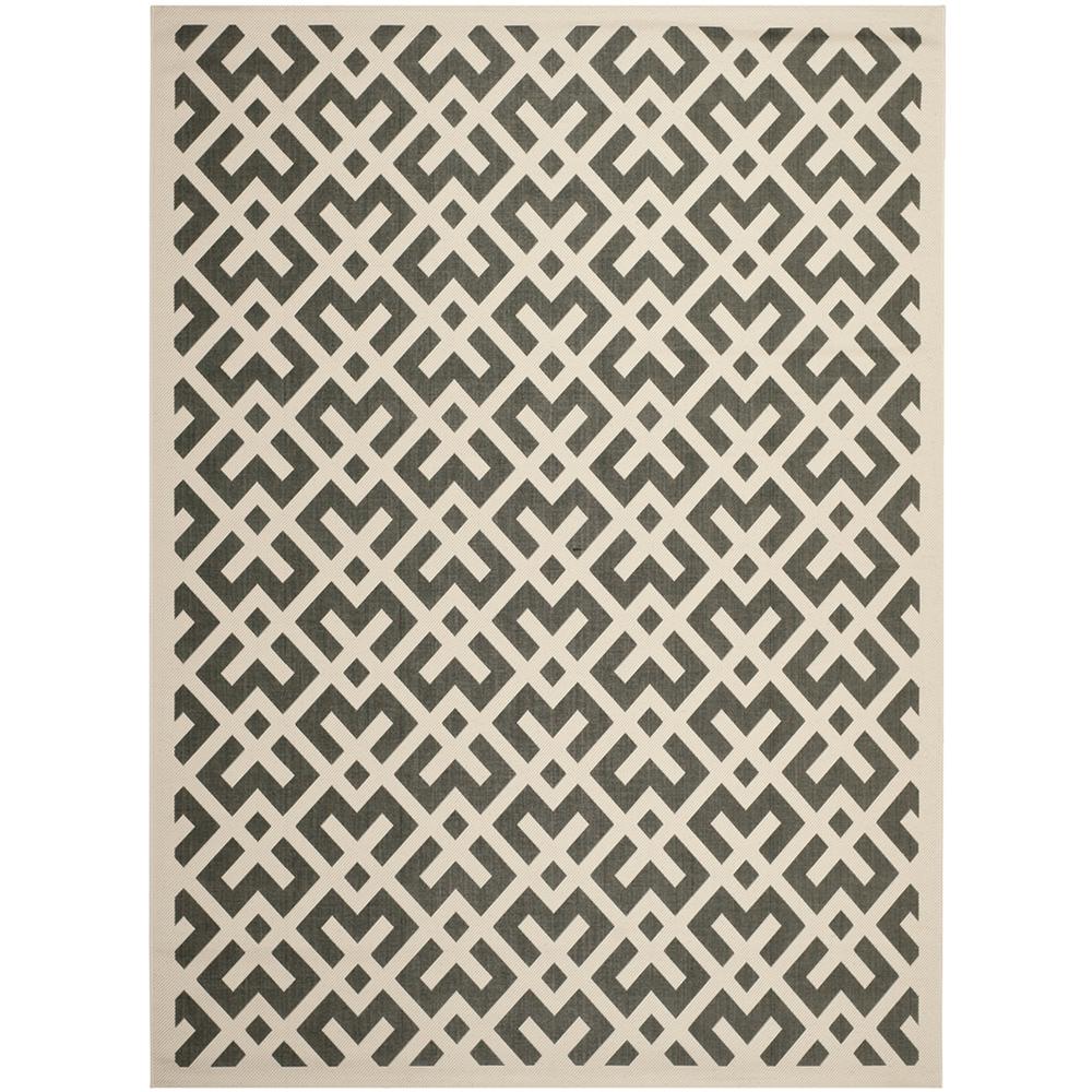 COURTYARD, BLACK / BEIGE, 8' X 11', Area Rug, CY6915-216-8