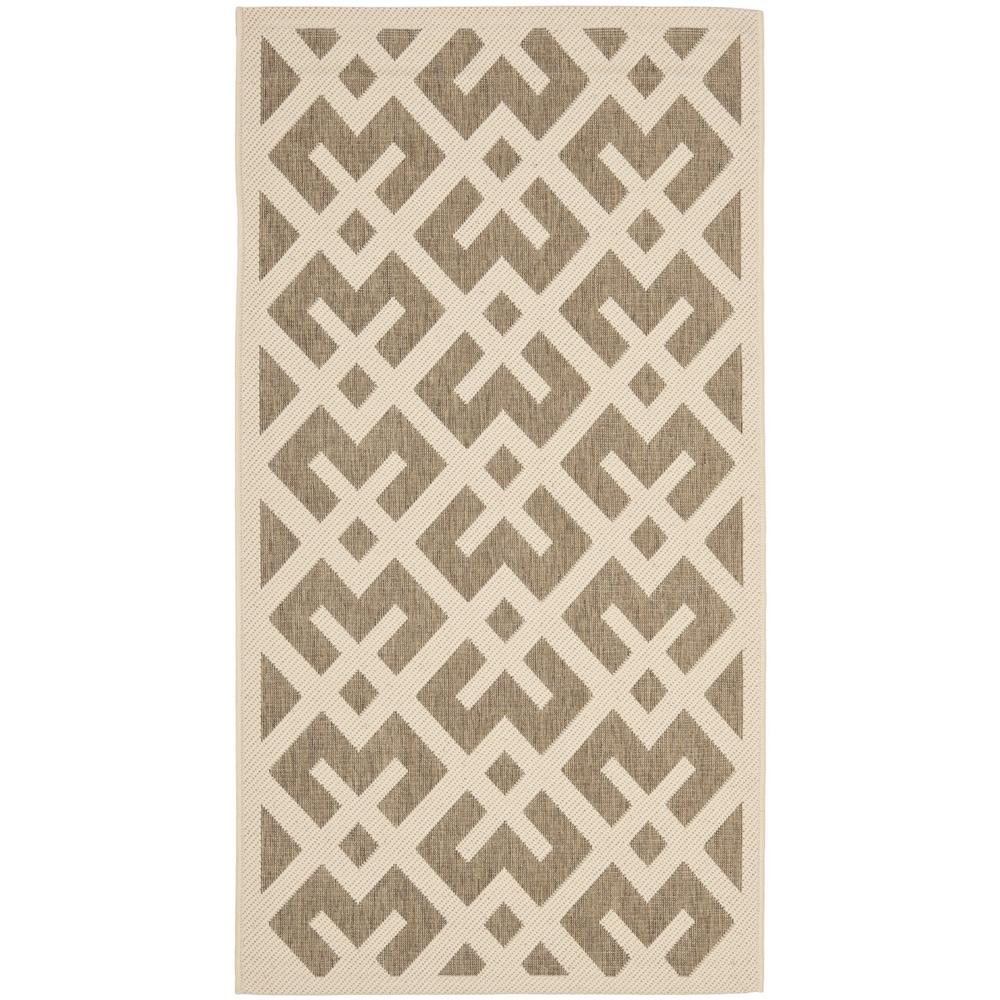 COURTYARD, BROWN / BONE, 2' X 3'-7", Area Rug, CY6915-232-2