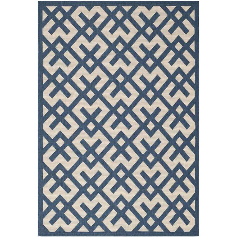COURTYARD, NAVY / BEIGE, 4' X 5'-7", Area Rug, CY6915-268-4