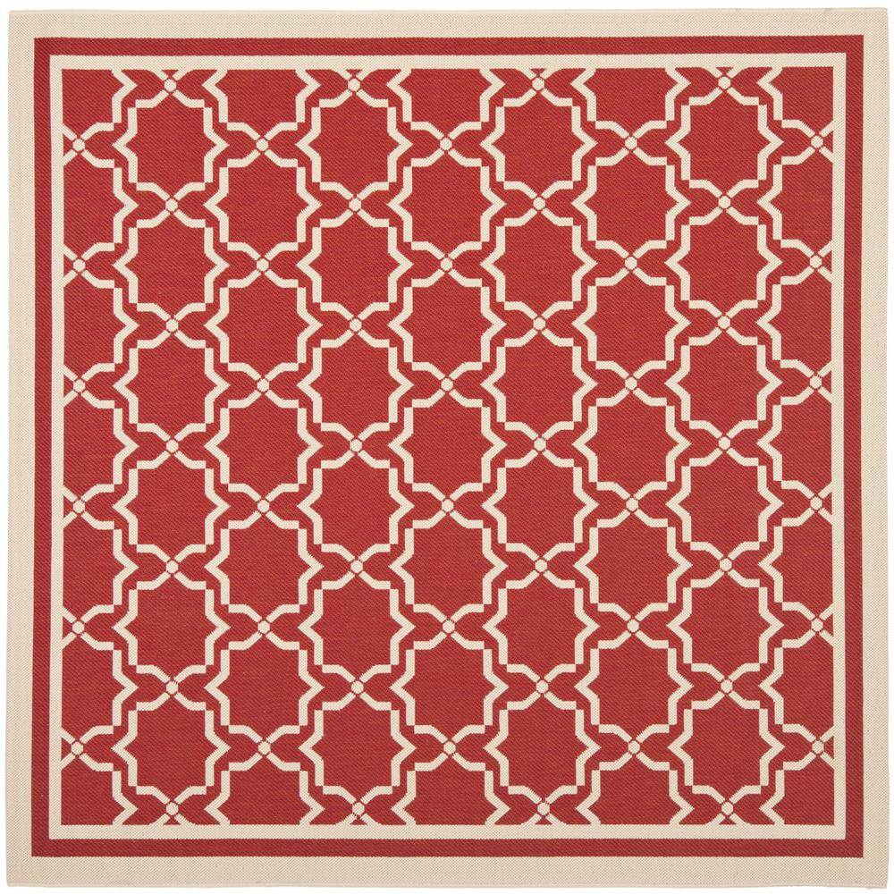 COURTYARD, RED / BONE, 6'-7" X 6'-7" Square, Area Rug, CY6916-248-7SQ
