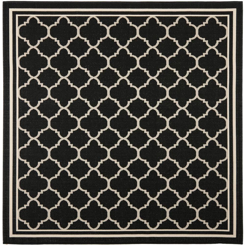 COURTYARD, BLACK / BEIGE, 4' X 4' Square, Area Rug, CY6918-226-4SQ