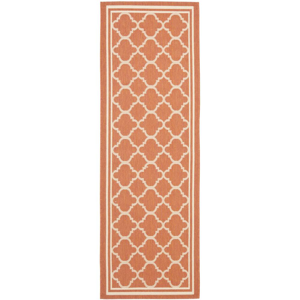 COURTYARD, TERRACOTTA / BONE, 2'-3" X 10', Area Rug, CY6918-241-210