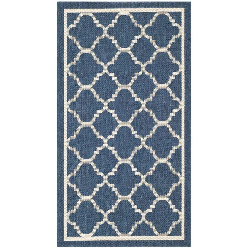 COURTYARD, NAVY / BEIGE, 2' X 3'-7", Area Rug, CY6918-268-2