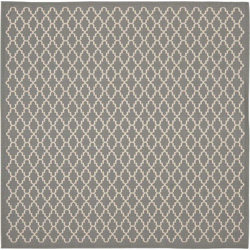 COURTYARD, ANTHRACITE / BEIGE, 4' X 4' Square, Area Rug, CY6919-246-4SQ
