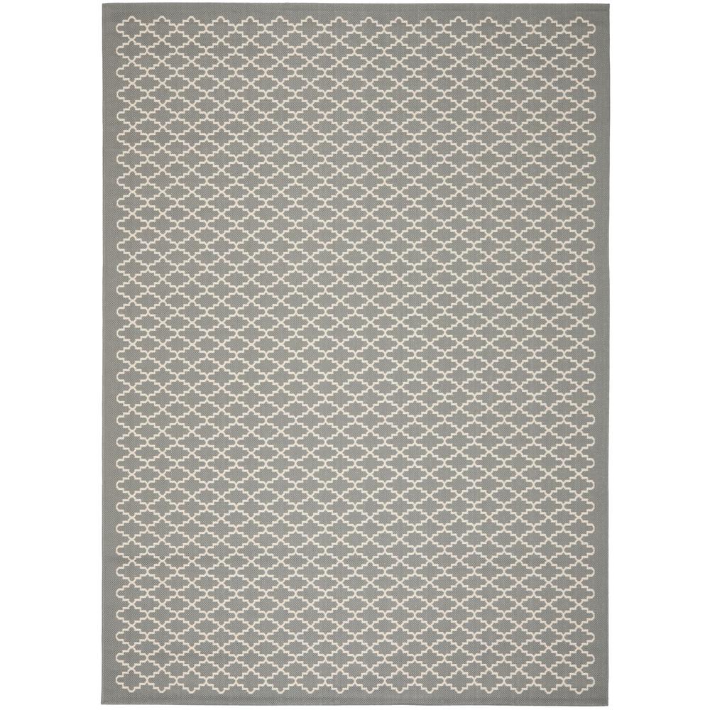 COURTYARD, ANTHRACITE / BEIGE, 8' X 11', Area Rug, CY6919-246-8