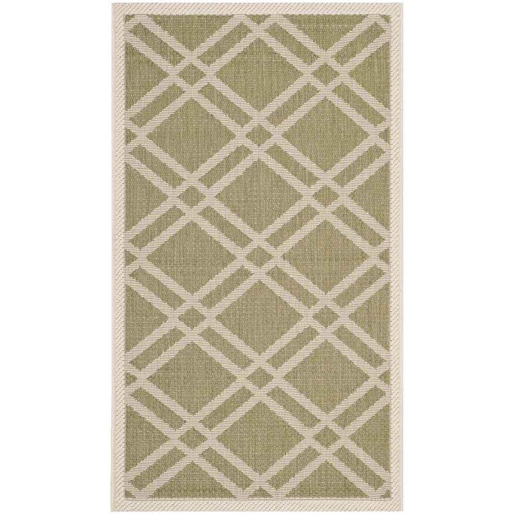 COURTYARD, GREEN / BEIGE, 2' X 3'-7", Area Rug, CY6923-244-2