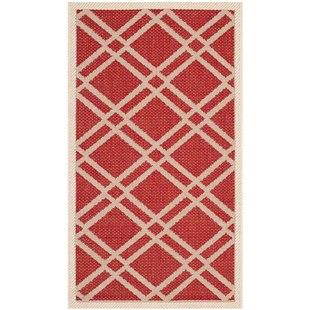 COURTYARD, RED / BONE, 2' X 3'-7", Area Rug, CY6923-248-2