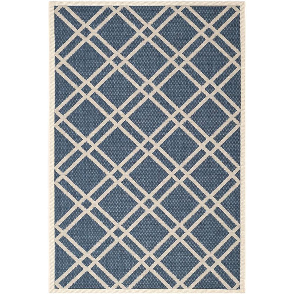 COURTYARD, NAVY / BEIGE, 5'-3" X 7'-7", Area Rug, CY6923-268-5