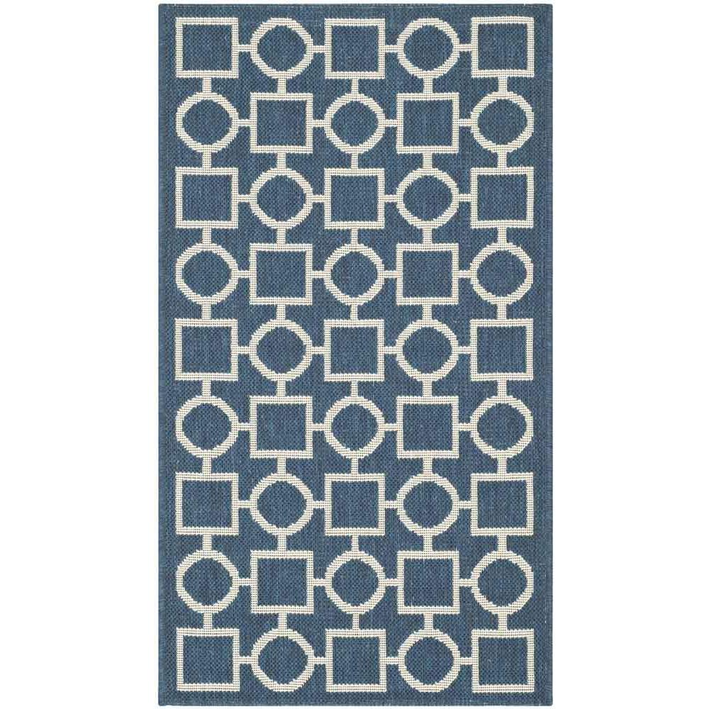 COURTYARD, NAVY / BEIGE, 2' X 3'-7", Area Rug, CY6925-268-2