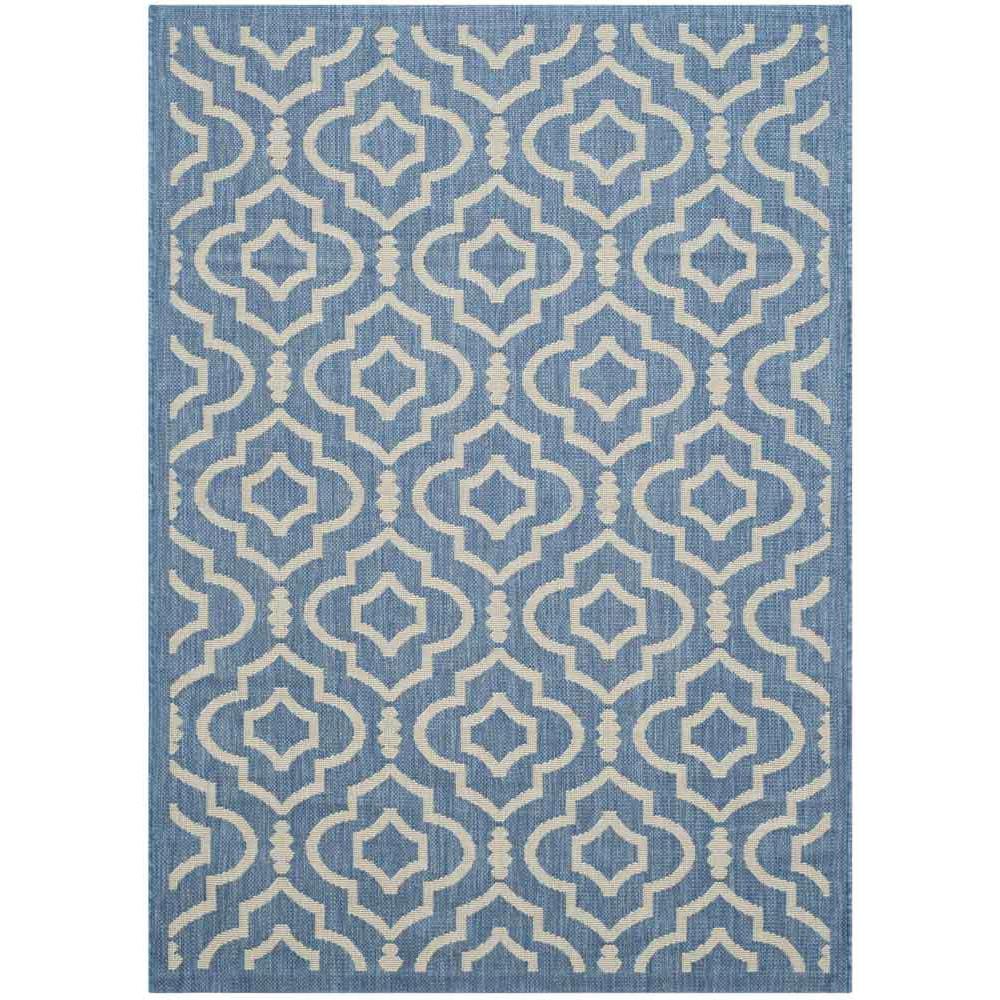 COURTYARD, BLUE / BEIGE, 4' X 5'-7", Area Rug, CY6926-243-4