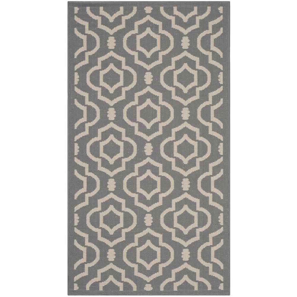 COURTYARD, ANTHRACITE / BEIGE, 2'-7" X 5', Area Rug, CY6926-246-3