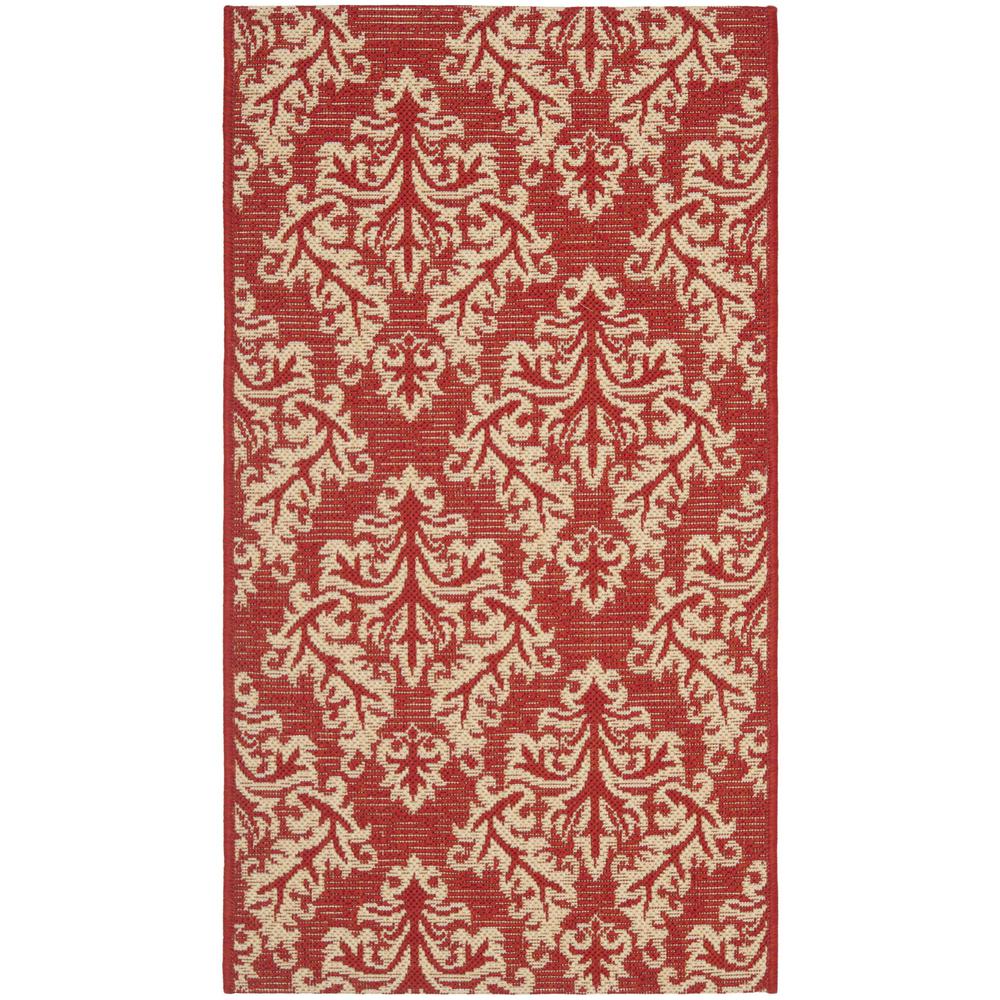 COURTYARD, RED / CREME, 2' X 3'-7", Area Rug, CY6930-28-2
