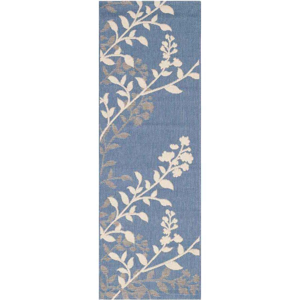 COURTYARD, BLUE / BEIGE, 2'-3" X 6'-7", Area Rug, CY7019-243-27