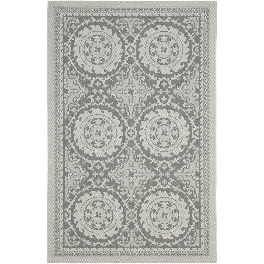 COURTYARD, LIGHT GREY / ANTHRACITE, 2'-3" X 6'-7", Area Rug, CY7059-78A18-27