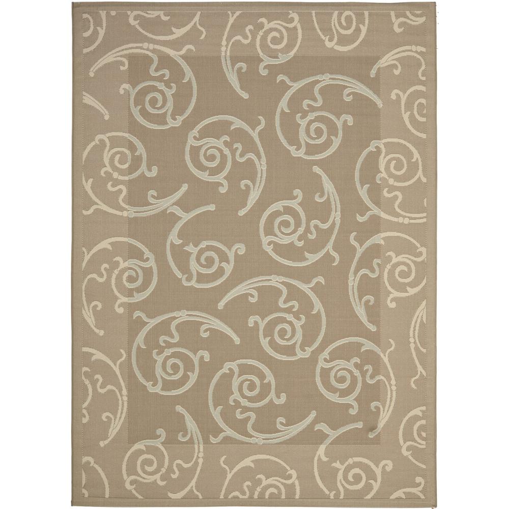 COURTYARD, DARK BEIG / BEIGE, 8' X 11', Area Rug, CY7108-97A18-8
