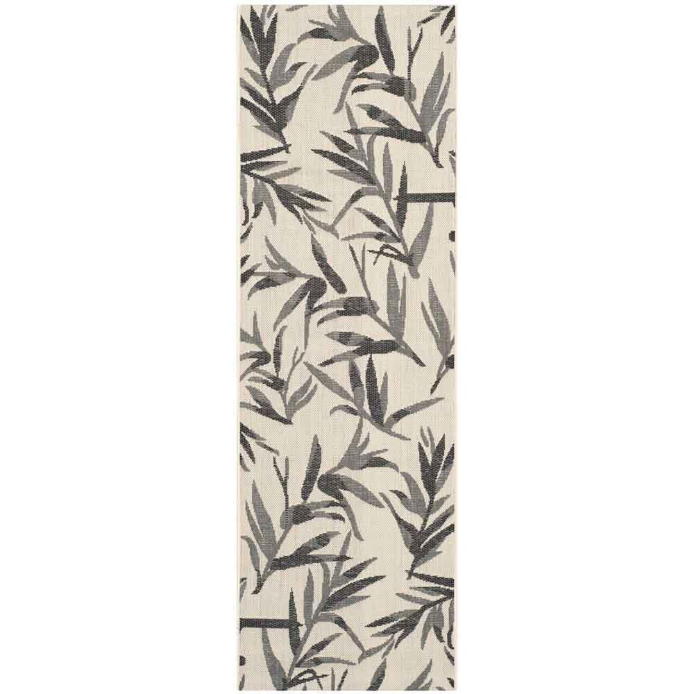 COURTYARD, BEIGE / ANTHRACITE, 2'-3" X 6'-7", Area Rug