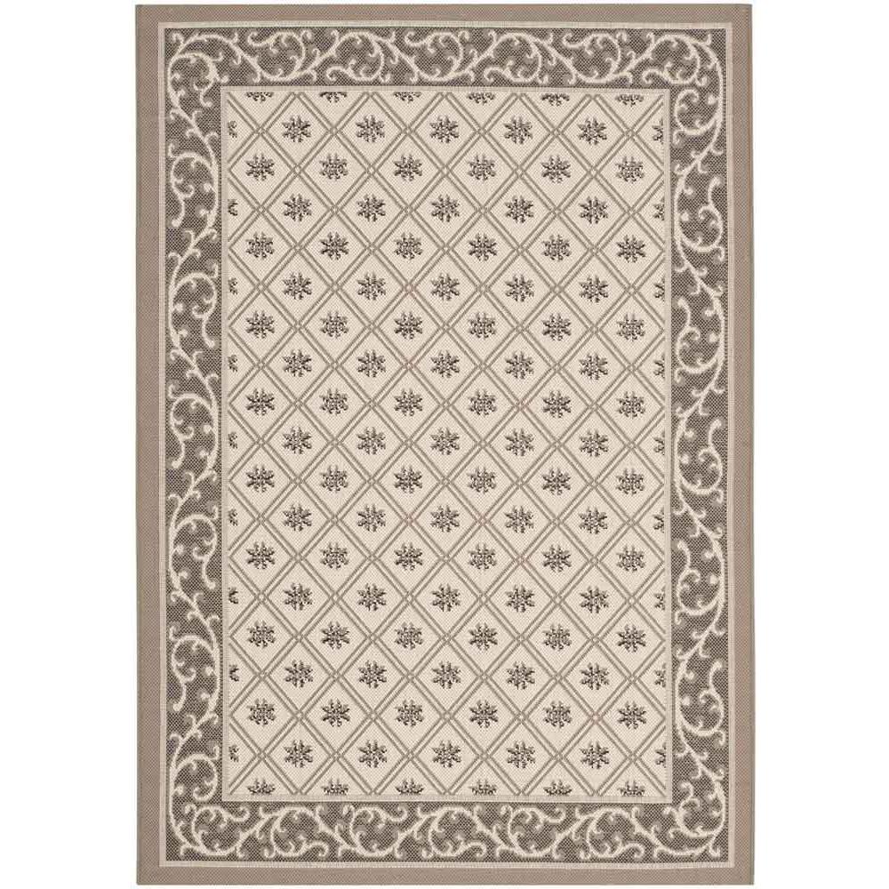 COURTYARD, BEIGE / DARK BEIG, 4' X 5'-7", Area Rug, CY7427-079A5-4