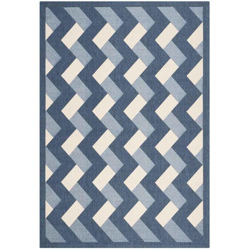 COURTYARD, NAVY / BEIGE, 5'-3" X 7'-7", Area Rug, CY7430-258A3-5