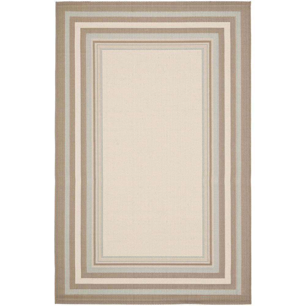 COURTYARD, BEIGE / BLUE, 4' X 5'-7", Area Rug, CY7896-79A18-4