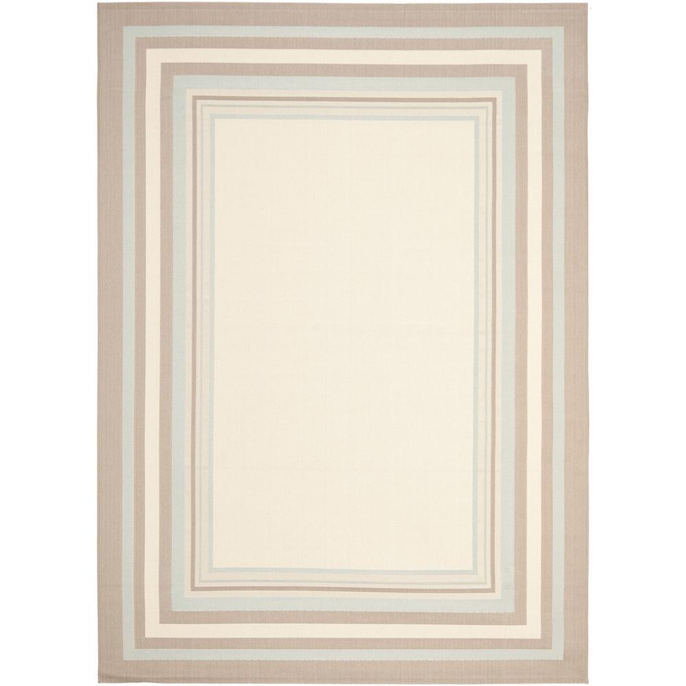 COURTYARD, BEIGE / BLUE, 8' X 11', Area Rug, CY7896-79A18-8