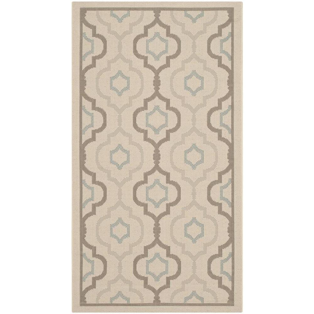 COURTYARD, BEIGE / DARK BEIG, 2' X 3'-7", Area Rug